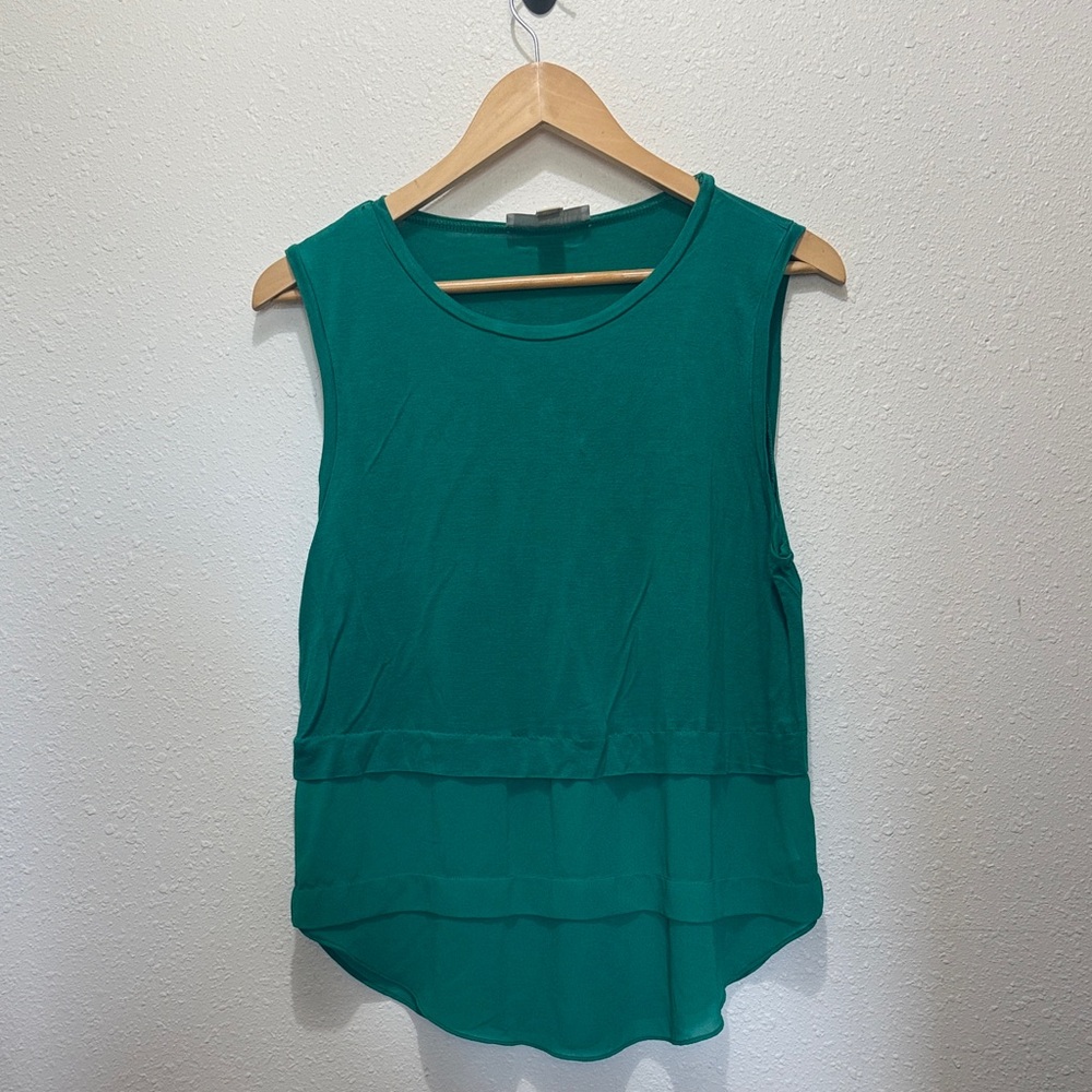 Michael Kors Teal Sleeveless Women's Tank Top, Size L